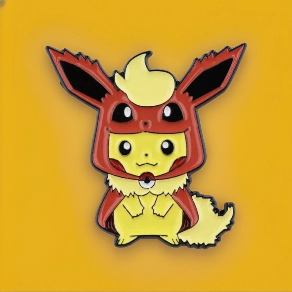 Pokemon Enamel Pins Poncho Pikachu x Eeveelution Eevee Evolution Set Of 9 - Picture 3 of 10